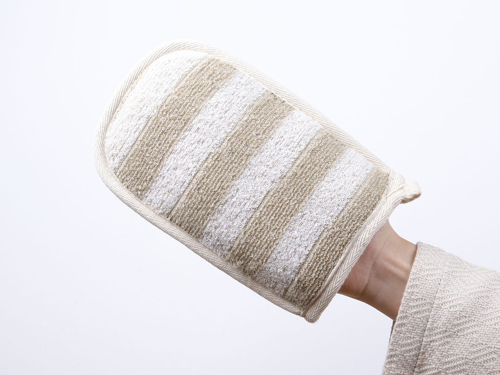 Bamboo & Linen Bath Mitt