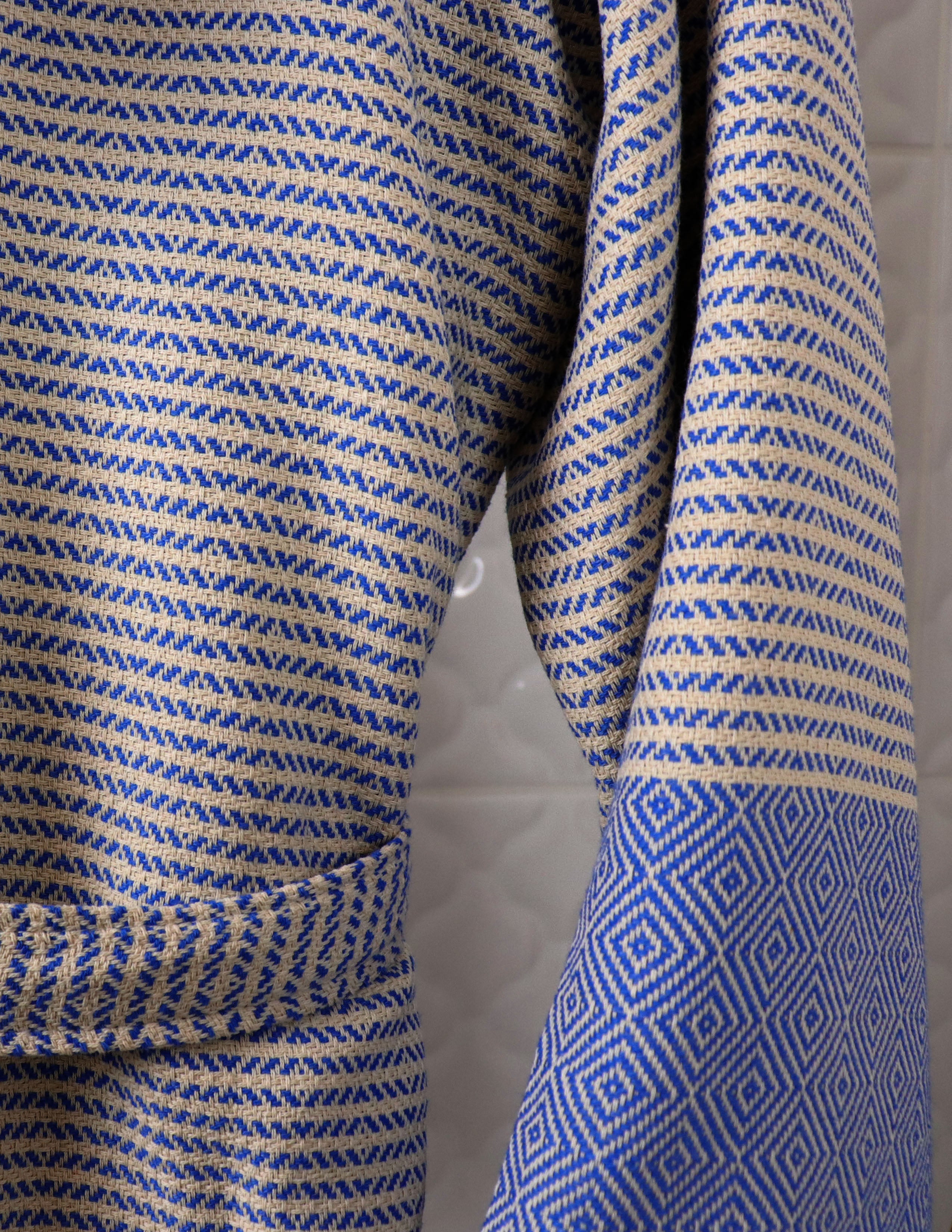 Blue & White Robe