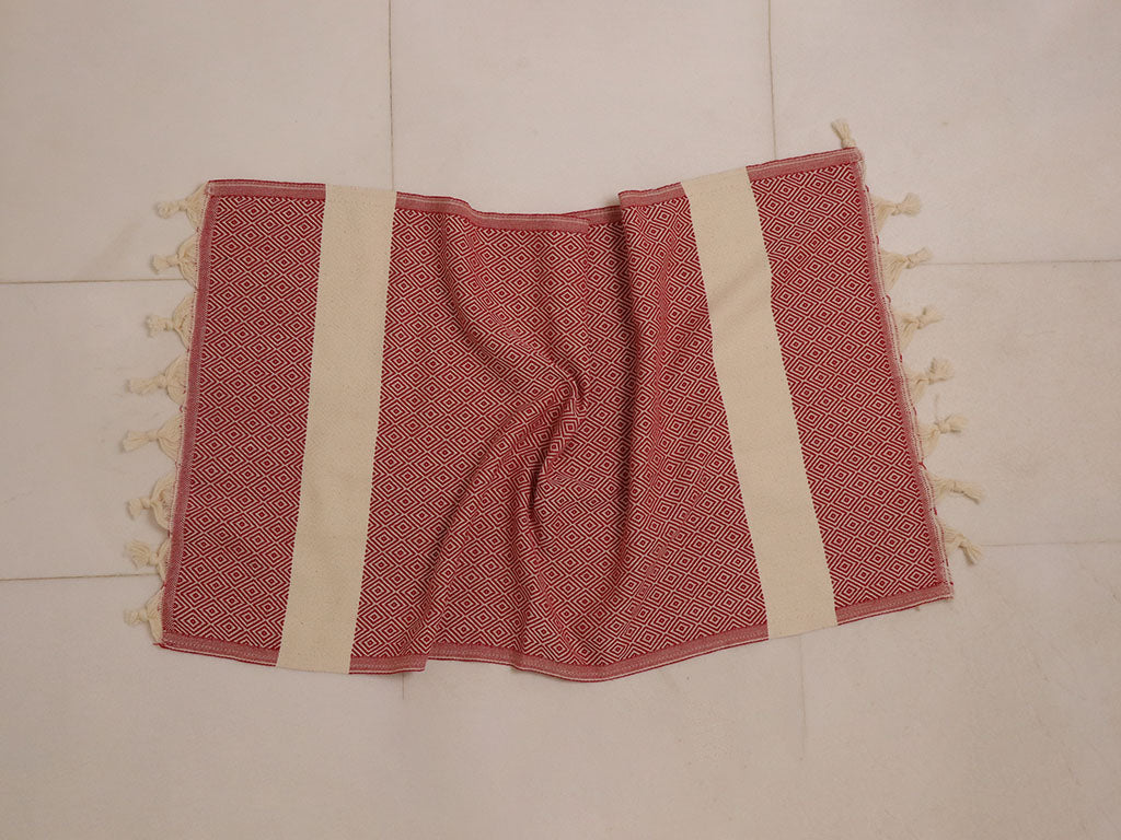 Red Peshkir / Face Towel / Baby Towel